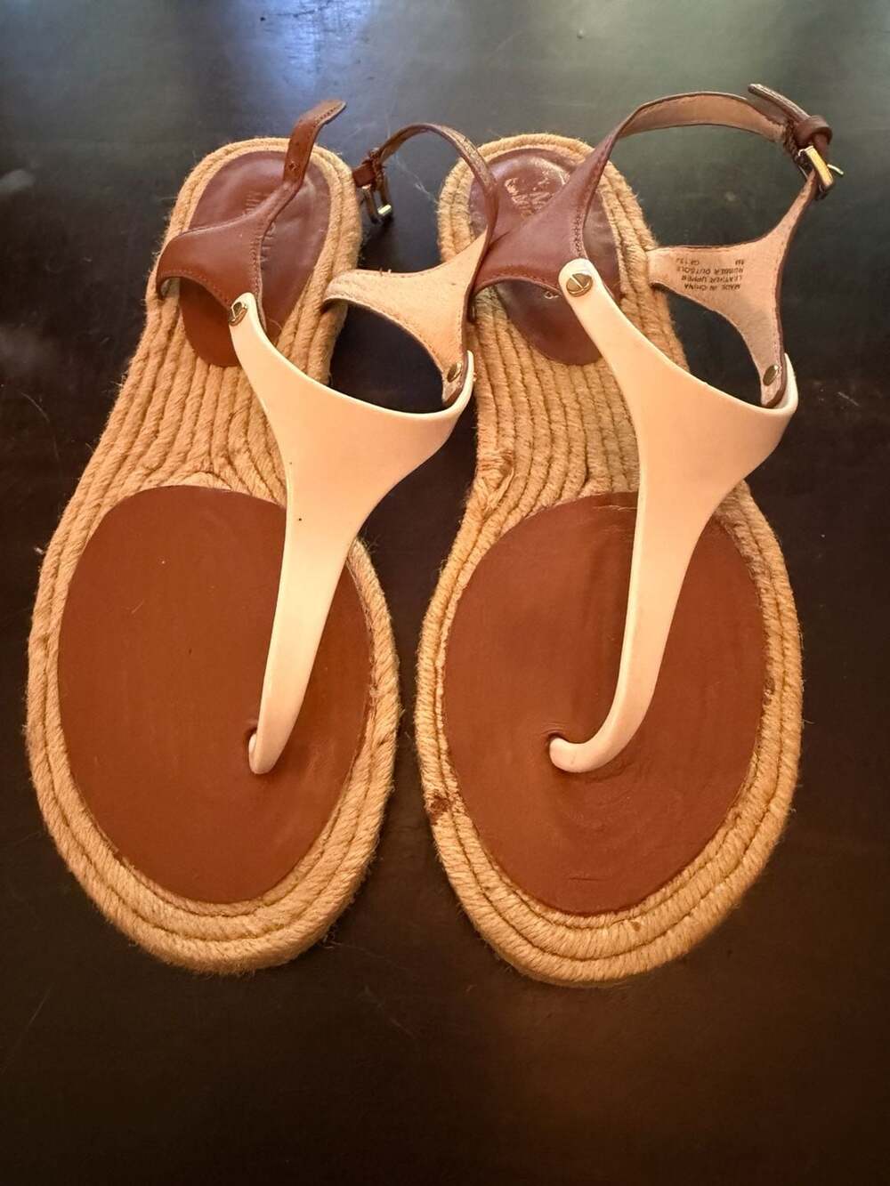 Michael Kors Stephy Thong Sandal in Vanilla 8.0